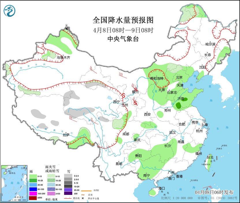 江南华南等地多降雨 西北地区等地多大风天气